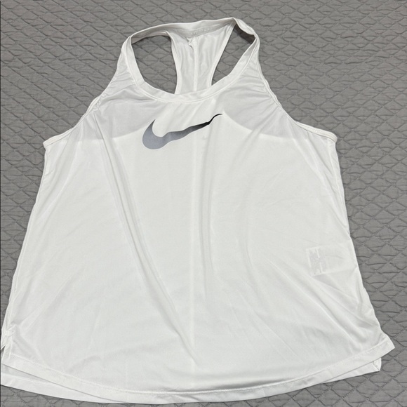 Nike Tops - Nike Dri-Fit White Racerback Tank Women's Size M